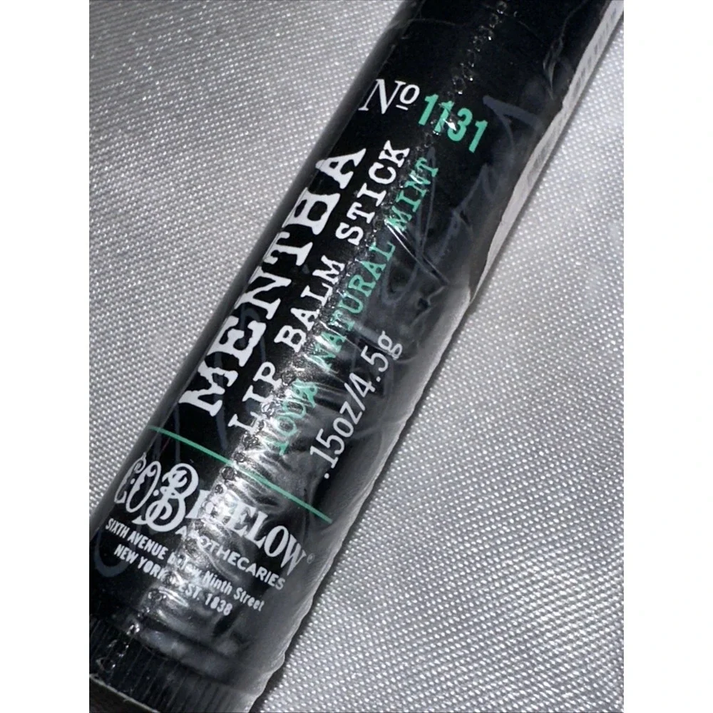 C.O Bigelow Mentha Lip‎ Balm Stick 100% Natural Mint 1131 New